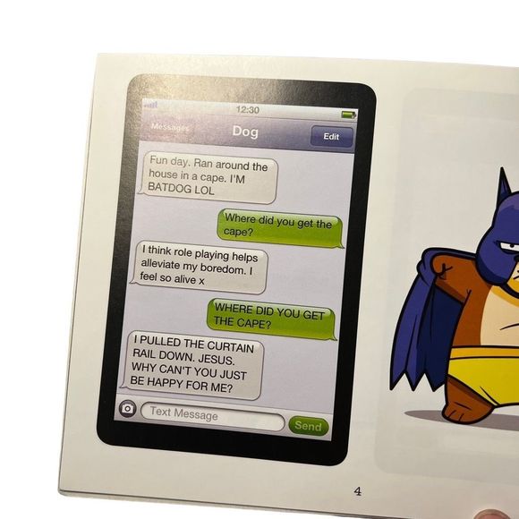 Texts‎ From Dog Book By October Jones Paperback Text Screen Prints Hilarious Dog - Picture 9 of 11